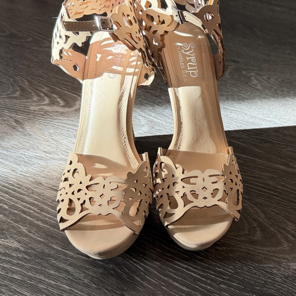 Nude Cutout Heels